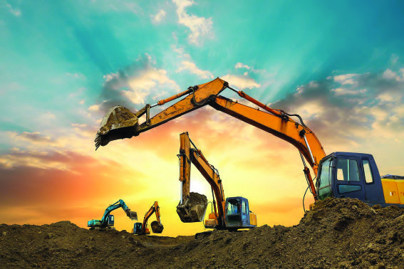 Heavy equipment excavators